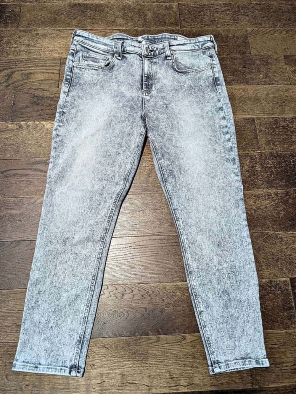 Rag & Bone Cate Mid-Rise Ankle Skinny Jeans Gray